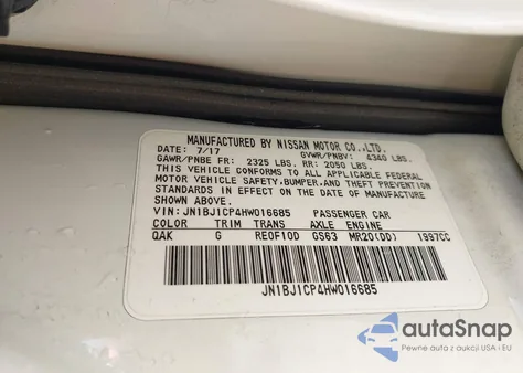 2017 Nissan Rogue Sport S из США, поврежденный, VIN JN1BJ1CP4HW016685